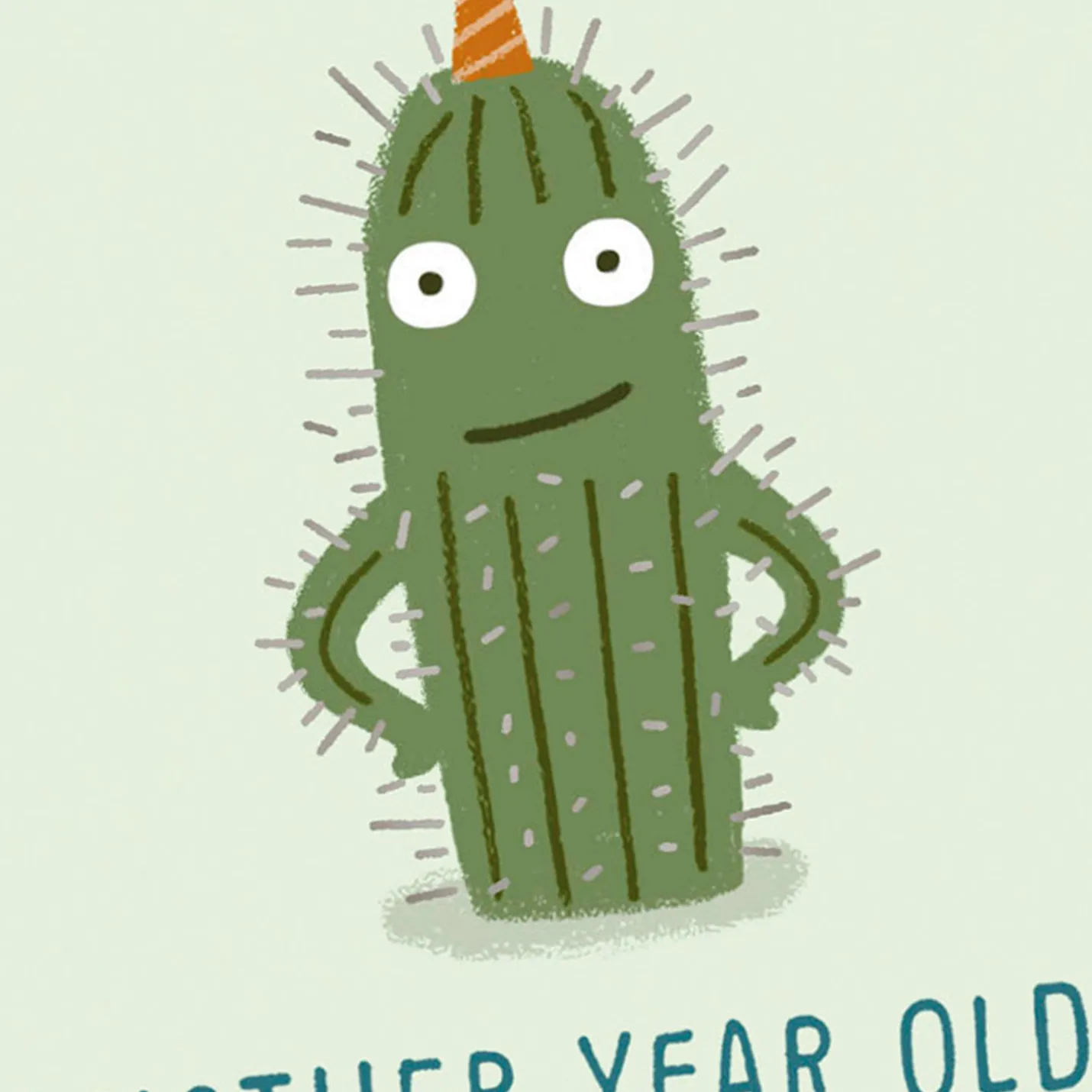 Cactus Looking Sharp Funny Birthday Card