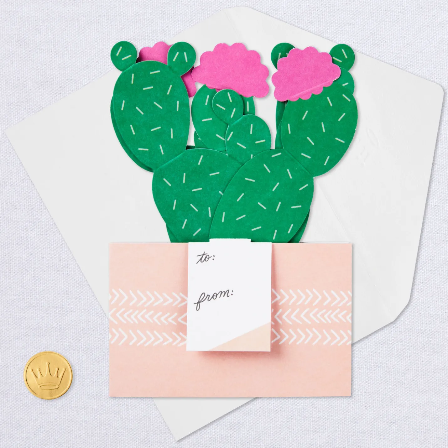 Cactus Looking Sharp 3D Pop-Up Card