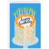 Cake and Candles Custom Birthday Card