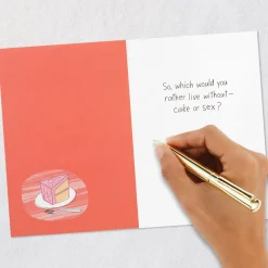 Cake or Sex Funny Birthday Card