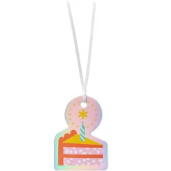 Cake and Candle Die-Cut Gift Tag