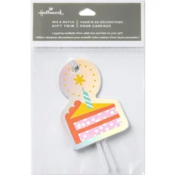 Cake and Candle Die-Cut Gift Tag