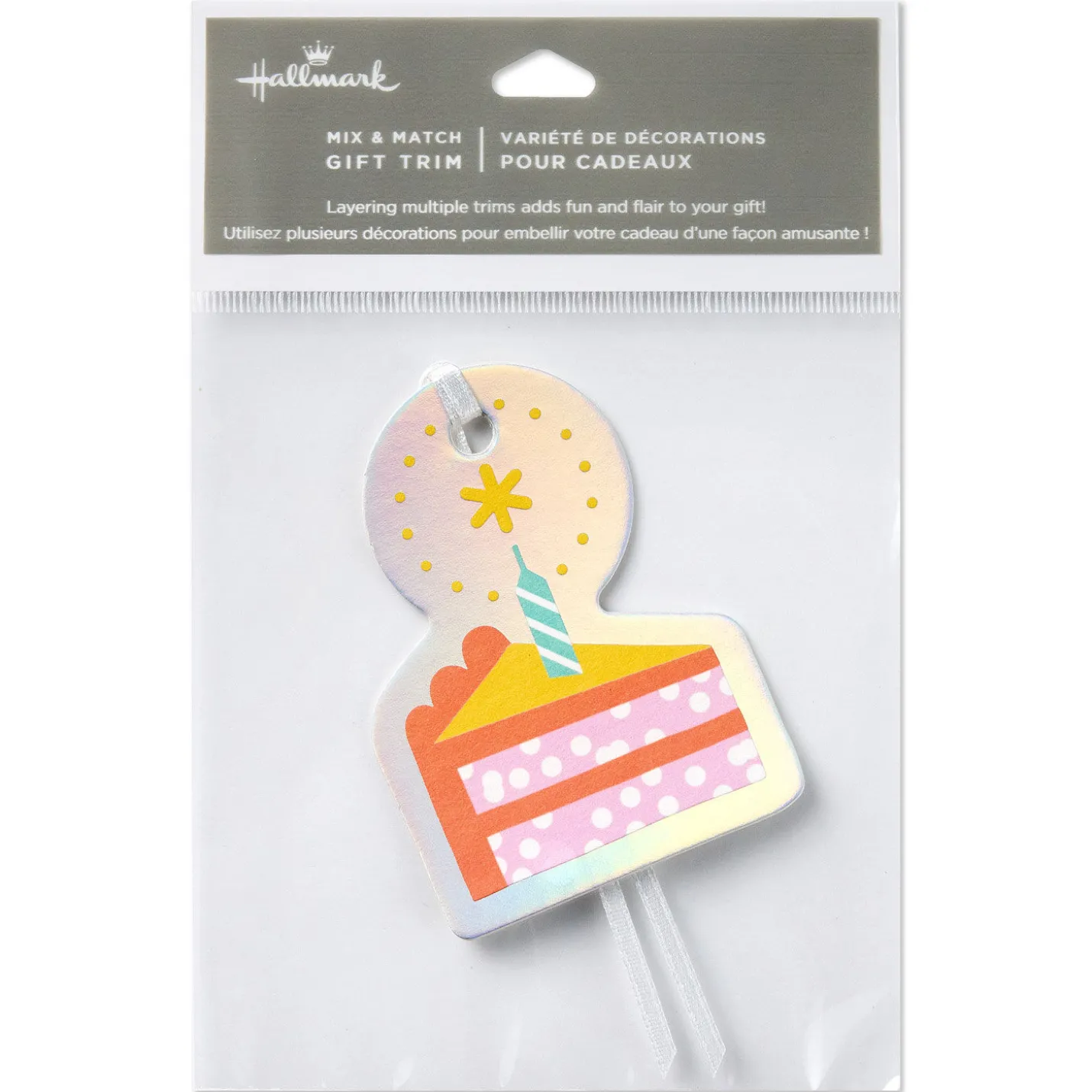 Cake and Candle Die-Cut Gift Tag