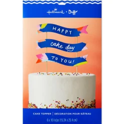 Cake Day Banner Birthday Cake Topper