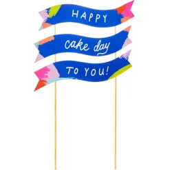 Cake Day Banner Birthday Cake Topper