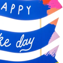 Cake Day Banner Birthday Cake Topper