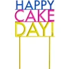 Cake Day Vibrant Lettering Birthday Cake Topper