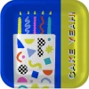 "Cake Yeah!" Modern Neon Dessert Plates, Pack of 8