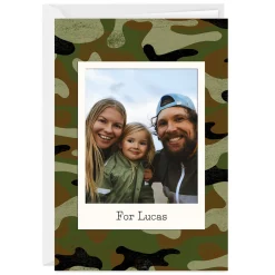Camo Design Custom Card