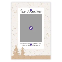 Campfire Wishes Flat Holiday Photo Card