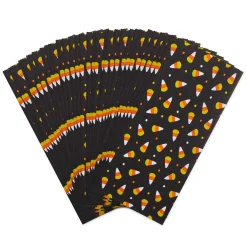 Candy Corn Halloween Paper Goodie Bags, Pack of 30