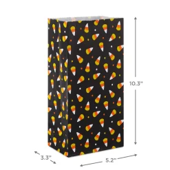 Candy Corn Halloween Paper Goodie Bags, Pack of 30
