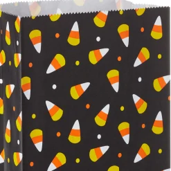 Candy Corn Halloween Paper Goodie Bags, Pack of 30
