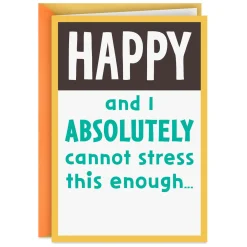 Can't Stress This Enough Funny Birthday Card