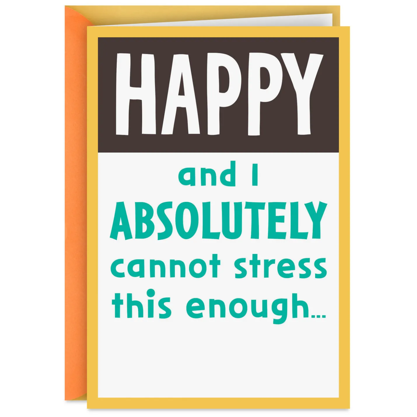 Can't Stress This Enough Funny Birthday Card