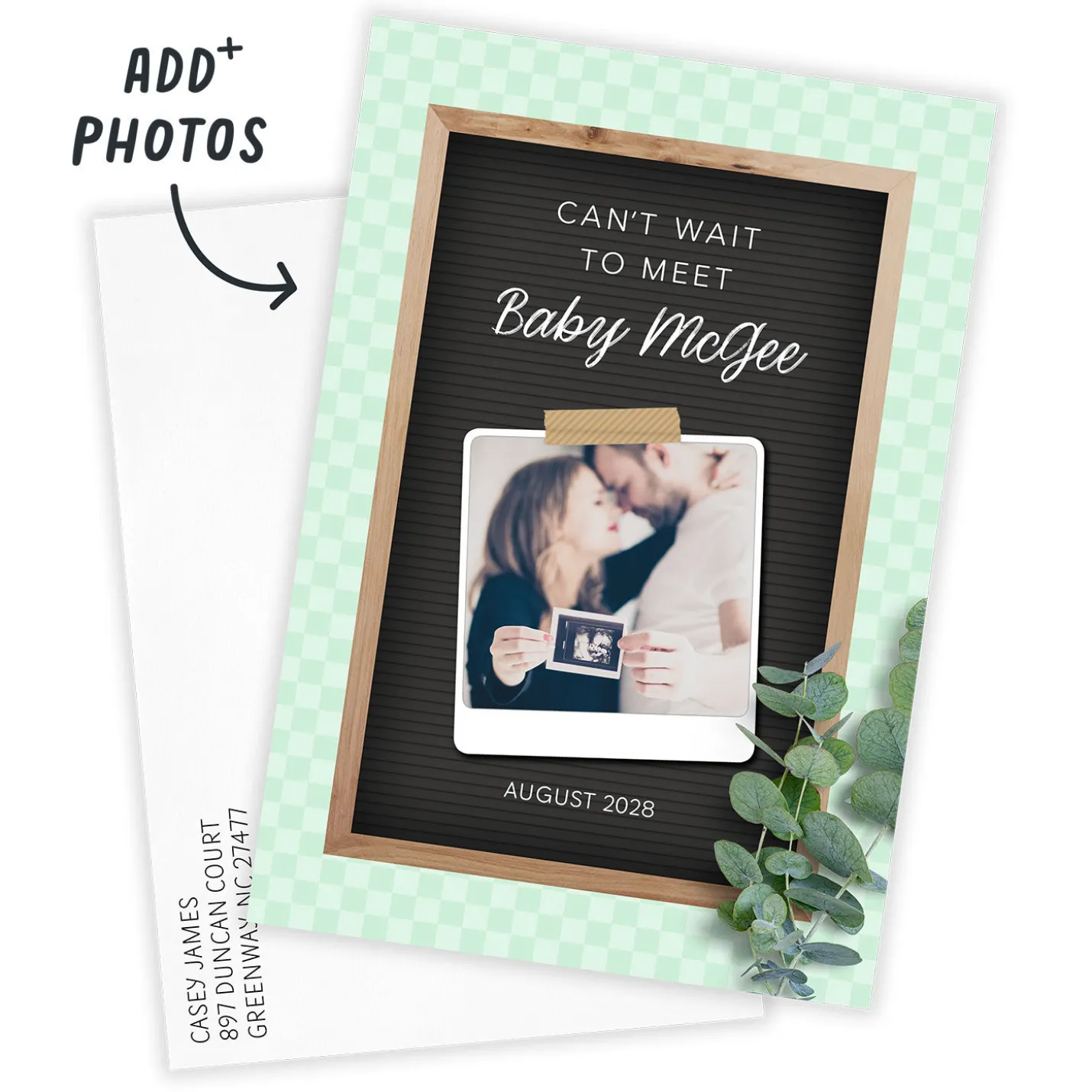 Can't Wait Letter Board Flat Pregnancy Announcement