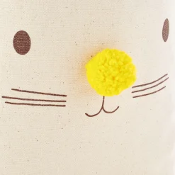 10.7" Canvas Fabric Bunny Face Medium Gift Bag