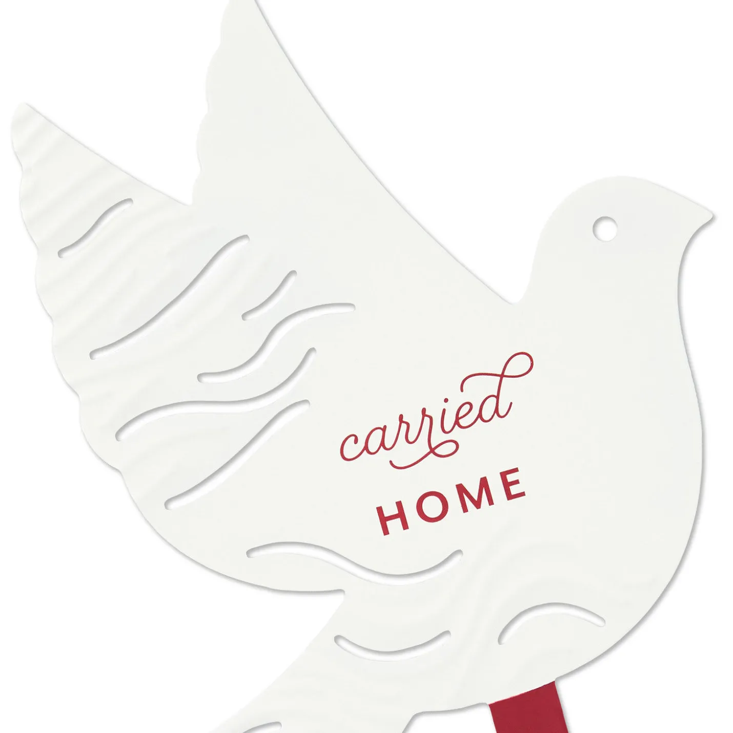 Carried Home Dove Garden Stake, 10"