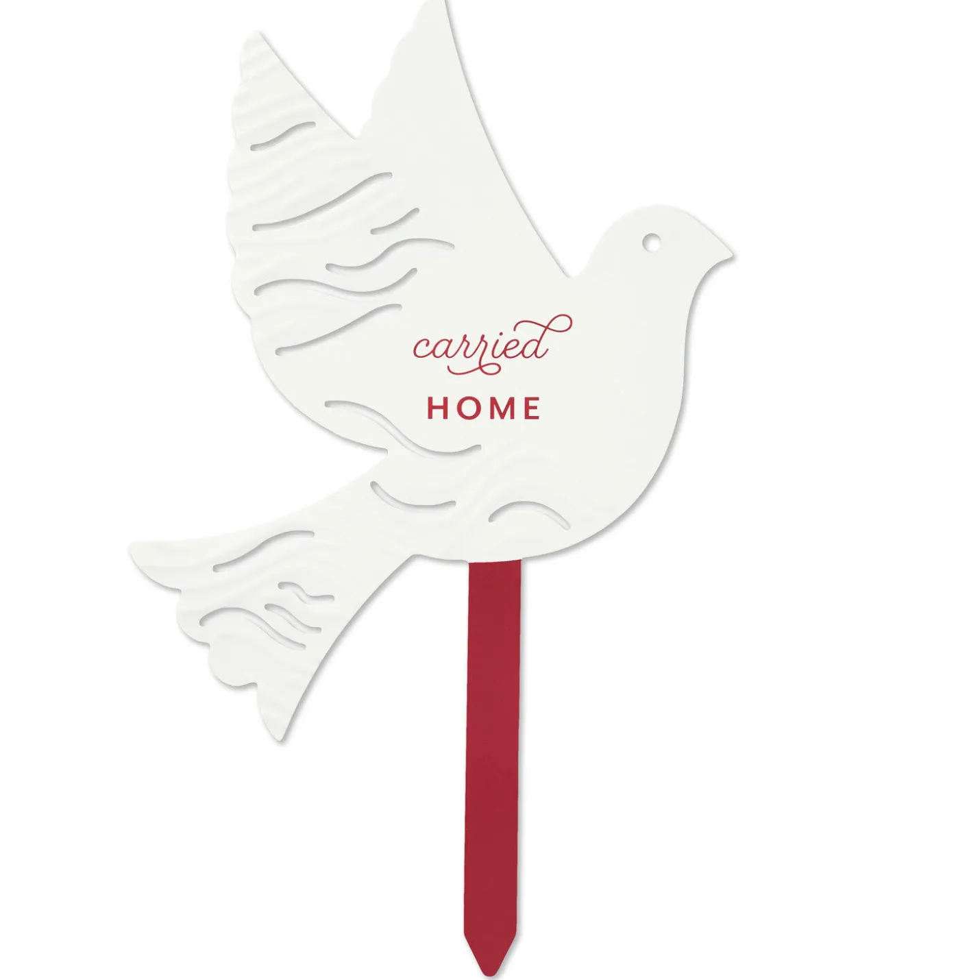 Carried Home Dove Garden Stake, 10"