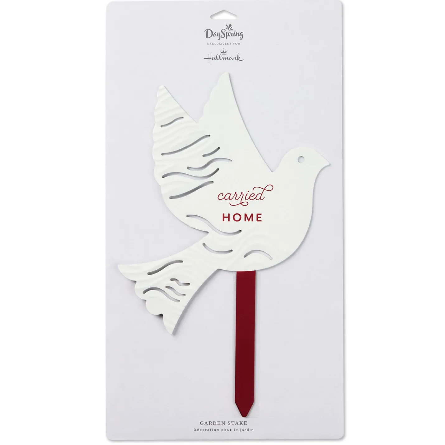 Carried Home Dove Garden Stake, 10"