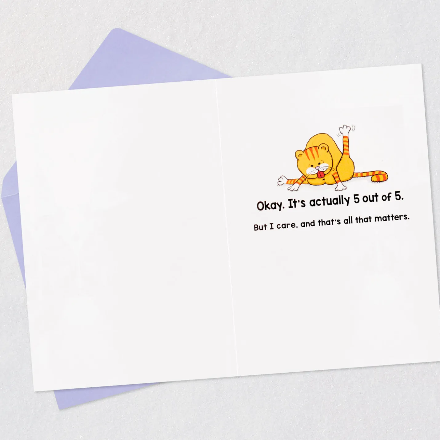 Cats Don't Care Funny Birthday Card