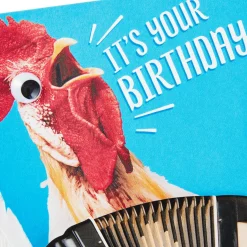 Celebrate Accordion-ly Chicken Dance Funny Musical Birthday Card With Motion