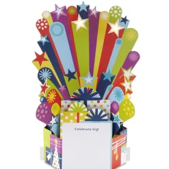 Celebrate Big Musical 3D Pop-Up Birthday Card With Light