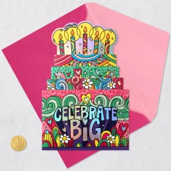 Celebrate Big Pop-Up Musical Birthday Card for Kids