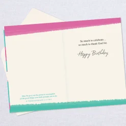 Celebrate Every Good Thing Religious Birthday Card