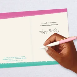 Celebrate Every Good Thing Religious Birthday Card