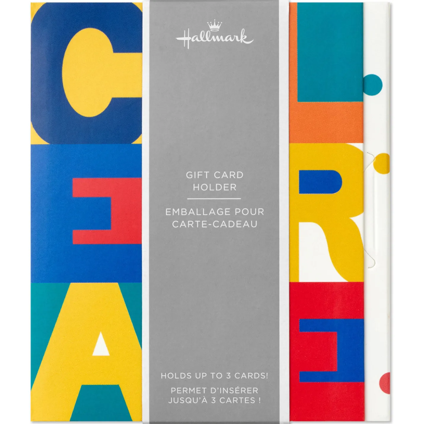 4.6" Celebrate Color Block Gift Card Holder Box