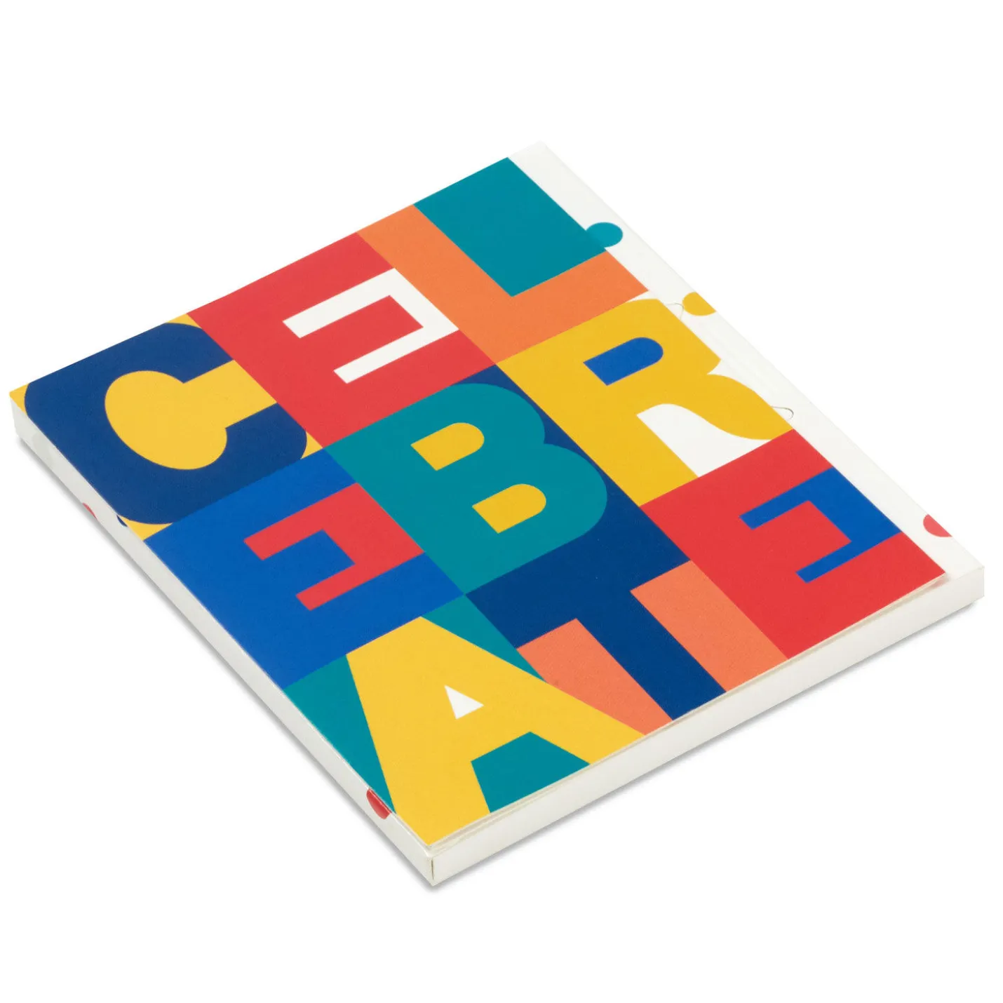 4.6" Celebrate Color Block Gift Card Holder Box