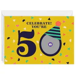 Celebrate Custom 50th Birthday Card