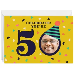 Celebrate Custom 50th Birthday Card