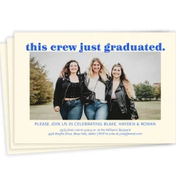 Celebrate This Crew Flat Graduation Party Invitation