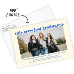 Celebrate This Crew Flat Graduation Party Invitation