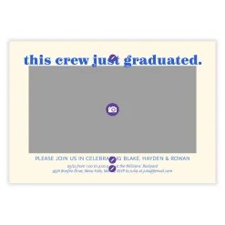 Celebrate This Crew Flat Graduation Party Invitation