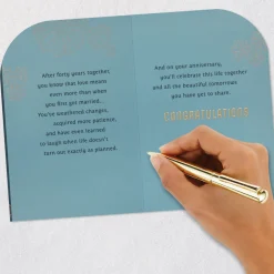 Celebrate This Life Together 40th Anniversary Card