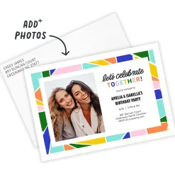 Celebrate Together Flat Birthday Invitation