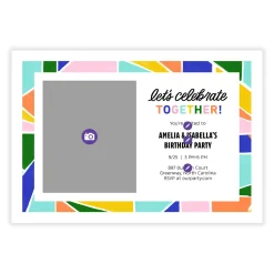 Celebrate Together Flat Birthday Invitation
