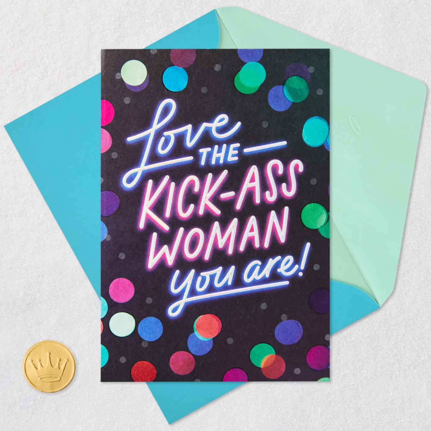 Celebrating a Kick-Ass Woman Birthday Card for Her