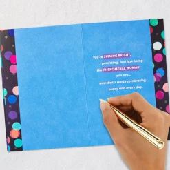 Celebrating a Kick-Ass Woman Birthday Card for Her