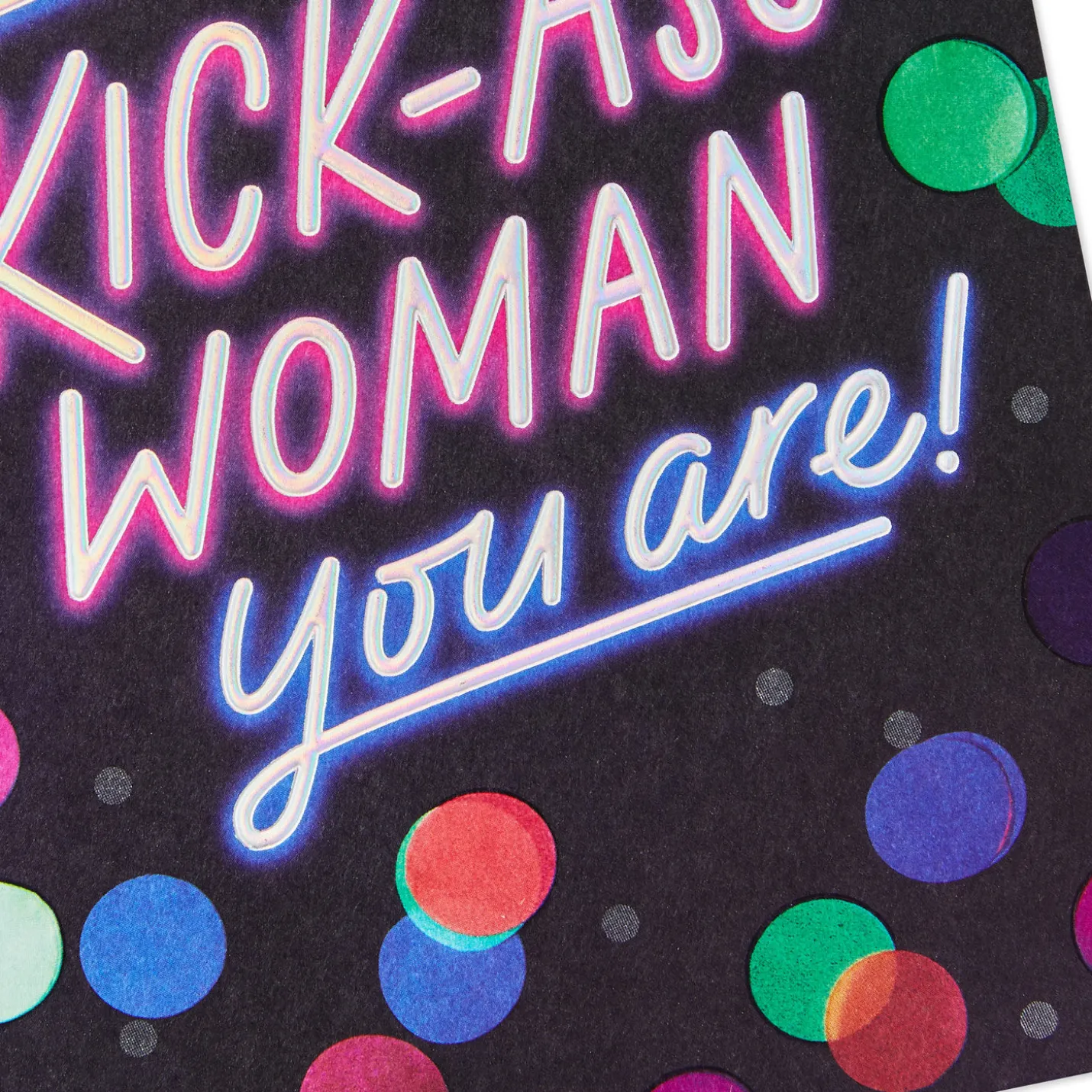 Celebrating a Kick-Ass Woman Birthday Card for Her