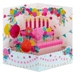 Celebrating Amazing You 3D Pop-Up Birthday Card