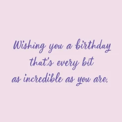 Celebrating the One and Only You Birthday Card