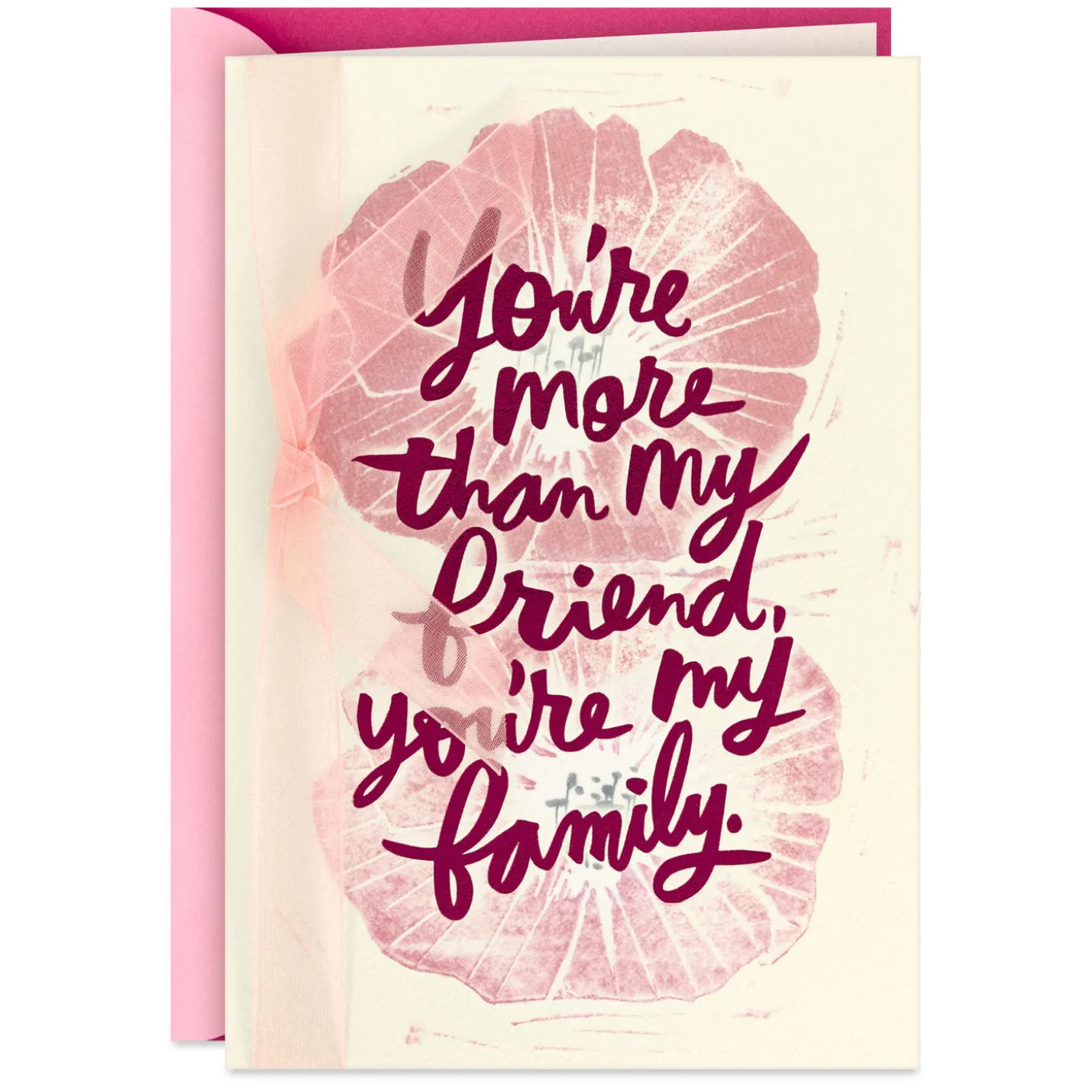 Celebrating You Like Family Birthday Card for Friend