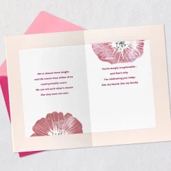 Celebrating You Like Family Birthday Card for Friend