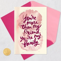 Celebrating You Like Family Birthday Card for Friend