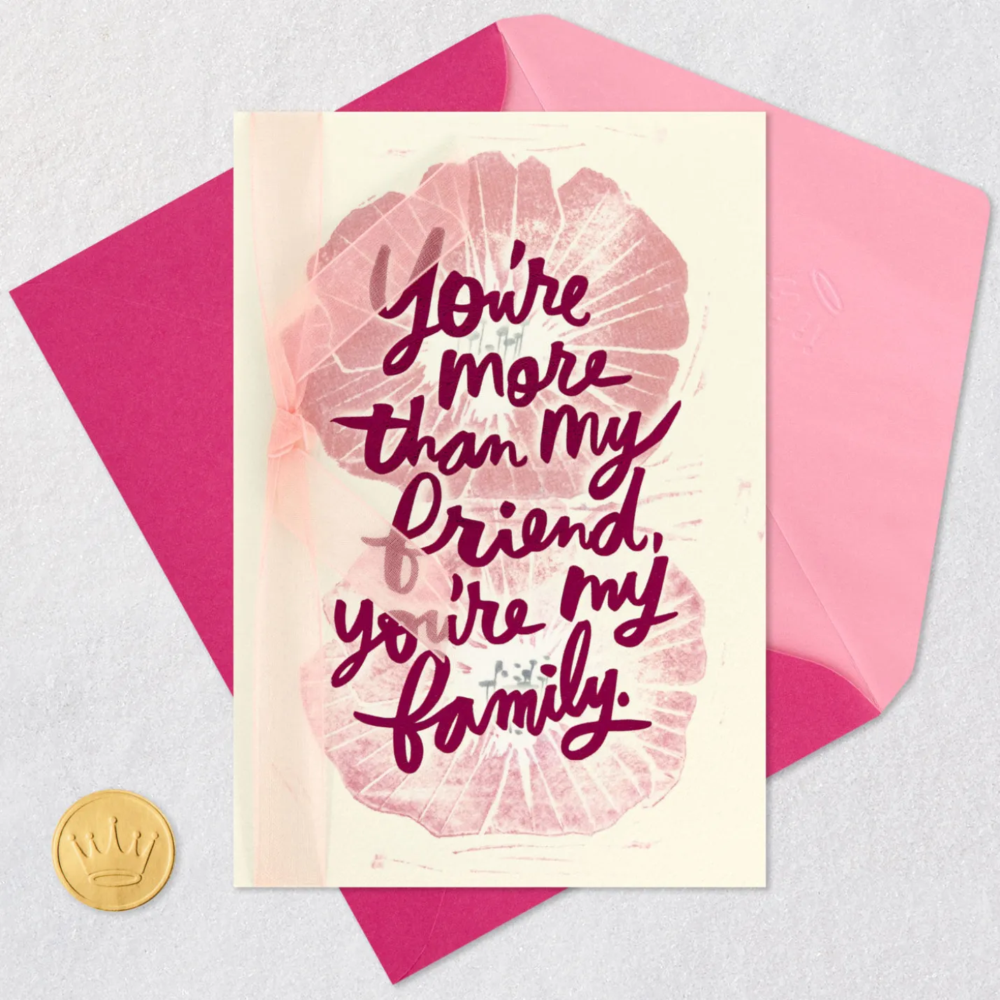 Celebrating You Like Family Birthday Card for Friend