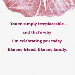 Celebrating You Like Family Birthday Card for Friend